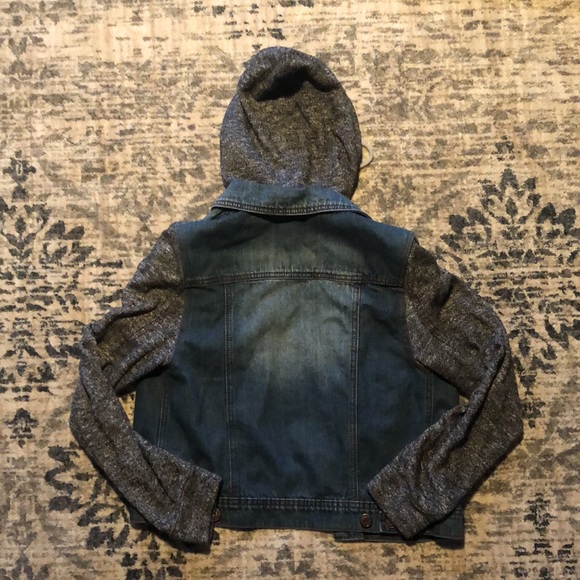 Papaya Jackets & Coats Papaya Jean Jacket With Hood Poshmark